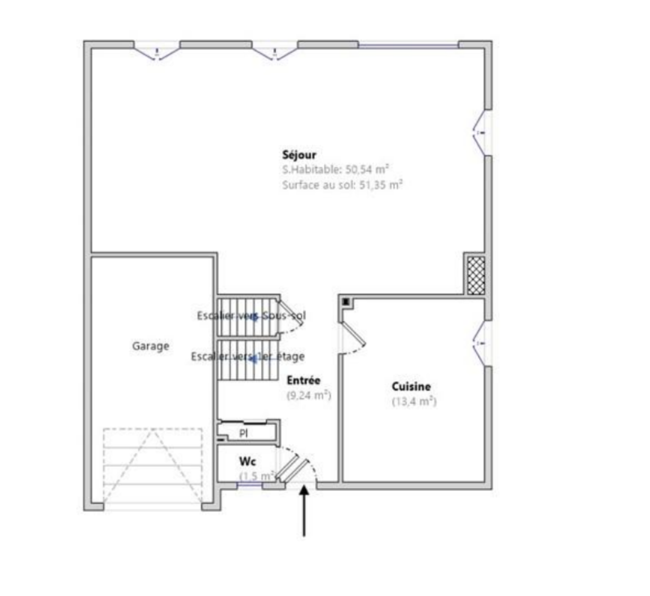 Maison Buzenval   DPE C, 4 chambres, jardin, garage et sous-sol