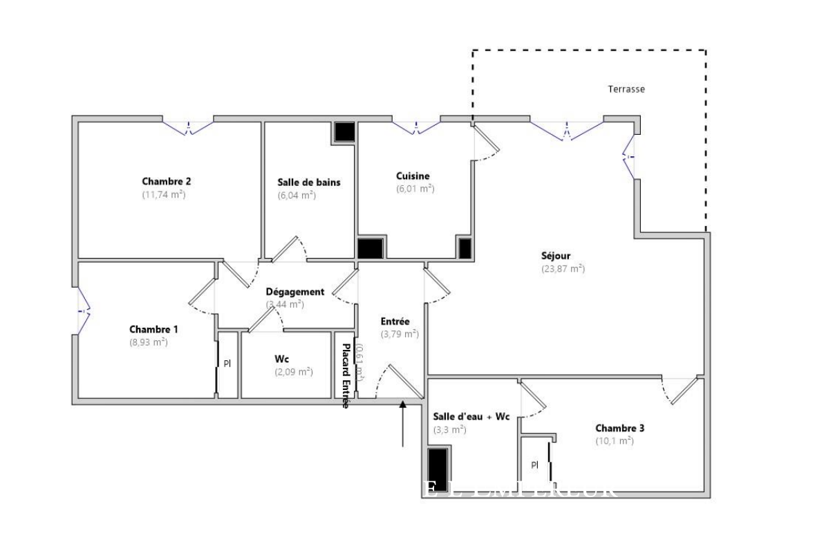 Magnifique 4 pièces de 80 m2 en location