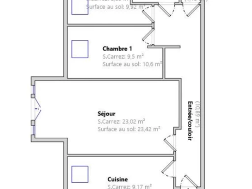 3 pièces dernier étage, cœur de ville   DPE C - 2