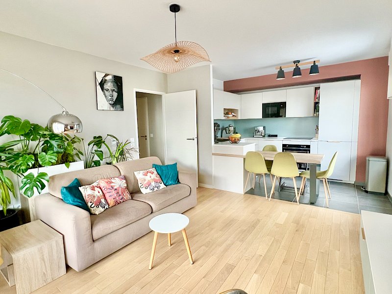 Appartement 3 pièces 59,27 m2 avec grand balcon et vue dégagée - Quartier Châtaigneraie
