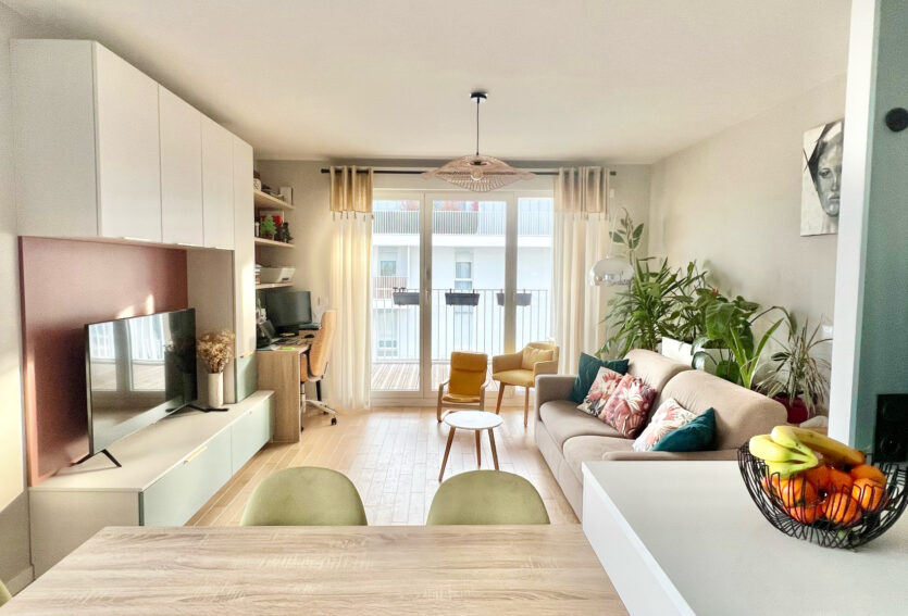 Appartement 3 pièces 59,27 m2 avec grand balcon et vue dégagée – Quartier Châtaigneraie