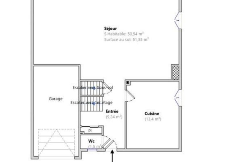 Maison Buzenval DPE C, 4 chambres, jardin, garage et sous-sol