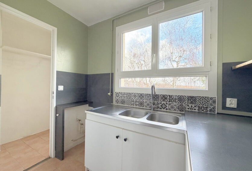 Lumineux 3 pièces – 63 m2 – 3e et dernier étage – Cave et parking